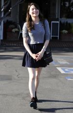 MIRAMNDA COSGROVE in Skirt Leaves Fred Segal in West Hollywood