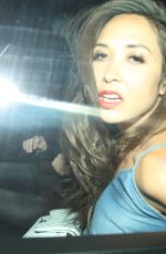 MYLEENE KLASS Leave Chiltern Firehouse Club in London