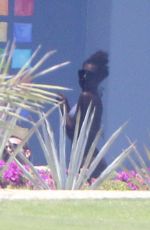 NAYA RIVERA in Bikini at a Pool in Cabo San Lucas