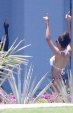 NAYA RIVERA in Bikini at a Pool in Cabo San Lucas