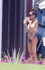 NAYA RIVERA in Bikini at a Pool in Cabo San Lucas