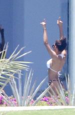 NAYA RIVERA in Bikini at a Pool in Cabo San Lucas