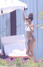 NAYA RIVERA in Bikini at a Pool in Cabo San Lucas