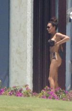 NAYA RIVERA in Bikini at a Pool in Cabo San Lucas