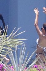 NAYA RIVERA in Bikini at a Pool in Cabo San Lucas