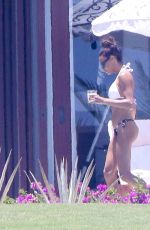 NAYA RIVERA in Bikini at a Pool in Cabo San Lucas