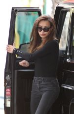 NAYA RIVERA in Tights at a Gas Station in West Hollywood