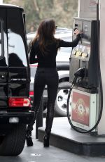NAYA RIVERA in Tights at a Gas Station in West Hollywood