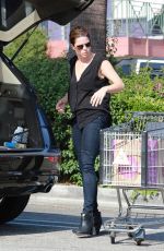 NEVE CAMPBELL Leaves Whole Foods Market in West Hollywood