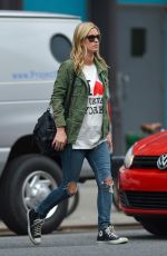 NICKY HILTON in Ripped Jeans Leaves the Bowery Hotel in New York