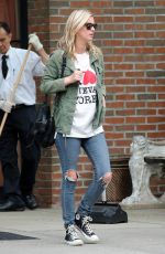 NICKY HILTON in Ripped Jeans Leaves the Bowery Hotel in New York