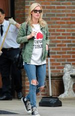 NICKY HILTON in Ripped Jeans Leaves the Bowery Hotel in New York