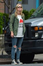 NICKY HILTON in Ripped Jeans Leaves the Bowery Hotel in New York
