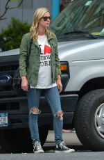 NICKY HILTON in Ripped Jeans Leaves the Bowery Hotel in New York
