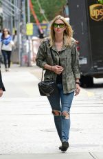 NICKY HILTON in Ripped Jeans Out in New York