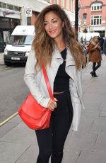 NICOLE SCHERZINGER at Kiss FM Studio in London