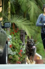 NIKKI REED Out for Jogging with Her Dogs in Los Angeles