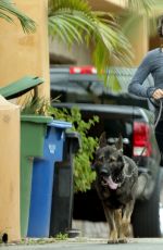 NIKKI REED Out for Jogging with Her Dogs in Los Angeles