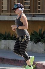 PINK in Eights Out Jogging in Santa Monica