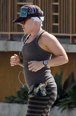 PINK in Eights Out Jogging in Santa Monica