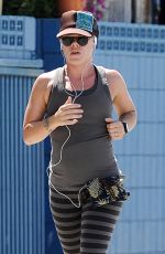 PINK in Eights Out Jogging in Santa Monica