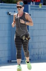 PINK in Eights Out Jogging in Santa Monica