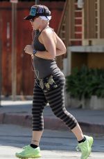 PINK in Eights Out Jogging in Santa Monica