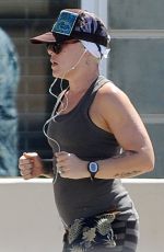 PINK in Eights Out Jogging in Santa Monica