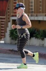 PINK in Eights Out Jogging in Santa Monica