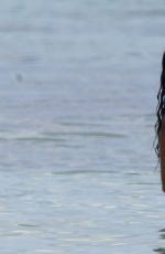 Pregnant RACHEL BILSON in Bikini at a Beach in Barbados