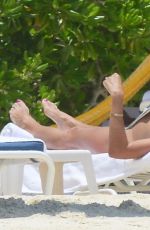 Pregnant STACY KEIBLER in Bikini at a Beach in Cancun