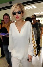 RIA ORA Arrives at Airport in Nice