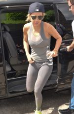 RITA ORA in Tights Arrives at a Gym in London