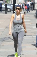RITA ORA in Tights Arrives at a Gym in London
