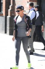 RITA ORA in Tights Arrives at a Gym in London