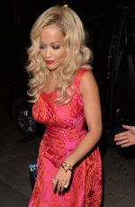 RITA ORA Leaves Riverside Studios in London