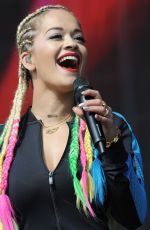 RITA ORA Performs at BBC Radio 1 Big Weekend in Glasgow