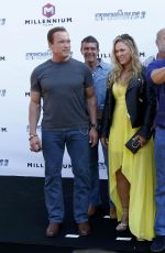 RONDA ROUSEY and Sylvester Satallone at The Expendables 3 Photocall at Cannes Film Festival
