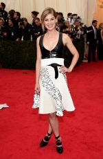 ROSAMUND PIKE at MET Gala 2014 in New York