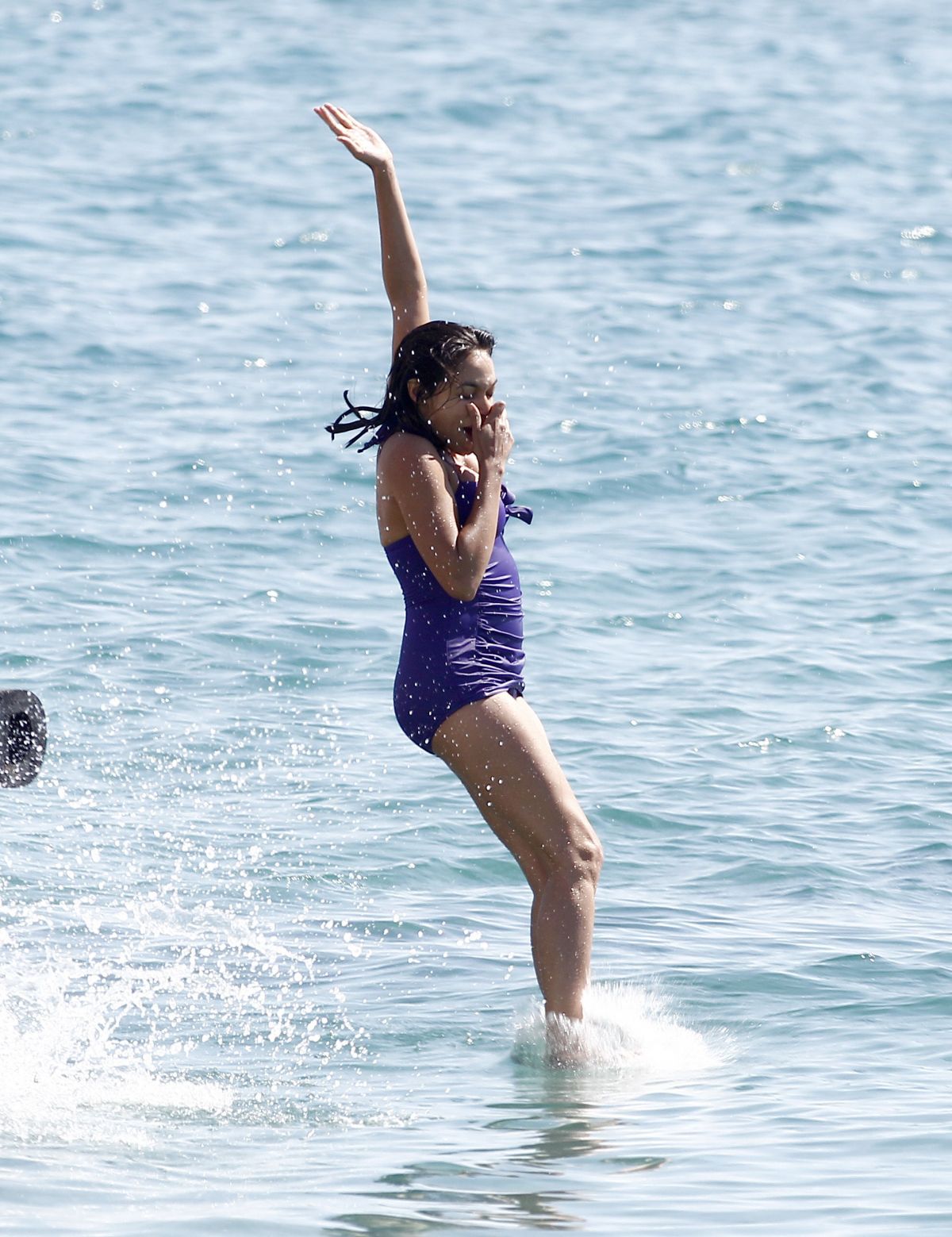 ROSARIO DAWSON in Swimsuit at a Beach in France.
