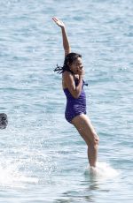 ROSARIO DAWSON in Swimsuit at a Beach in France