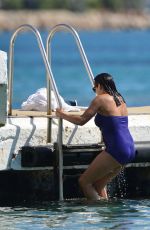 ROSARIO DAWSON in Swimsuit at a Beach in France