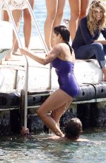 ROSARIO DAWSON in Swimsuit at a Beach in France