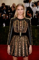 ROSIE HUNTINGTON-WHITELEY at MET Gala 2014 in New York