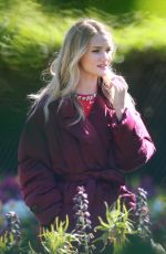 ROSIE HUNTINGTON-WHITELEY on the Set of Magnum Ice Commercial in Berlin