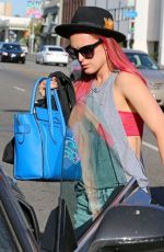 RUMER WILLIS in Ripped Jeans Shopping in West Hollywood