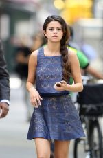 SELENA GOMEZ in Short Dress Out in New York