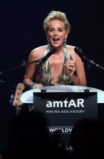SHARON STONE at AMFAR’s 21st Cinema Against Aids Gala in Cap D’Antibes
