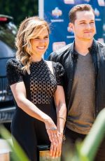 SOPHIA BUSH on the Set of Extra in Los Angeles