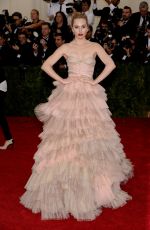 SUKI WATERHOUSE at MET Gala 2014 in New York
